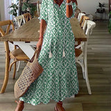 Andrea | Vestido Impresso com Decote em V