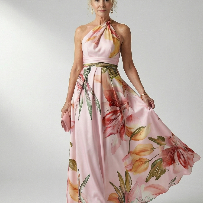 Amiel | Vestido Floral Maxi Leve