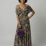 Calen | Vestido Midi Fluido com Ombros à Mostra