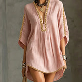 Vestido Estilo Resort com Design de Laço