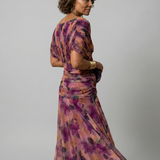 Calen | Vestido Midi Fluido com Ombros à Mostra