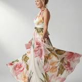 Amiel | Vestido Floral Maxi Leve
