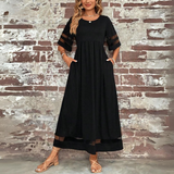 Aubrey™ – Vestido Midi em Betão Figurativo com Cobertura de Barriga