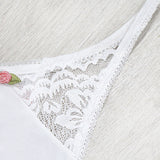 Sexy Lace Flower Stretch Thong