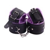 Conjunto de Bondage de 10 Peças em Pele Sintética Forrada