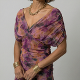 Calen | Vestido Midi Fluido com Ombros à Mostra