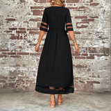 Aubrey™ – Vestido Midi em Betão Figurativo com Cobertura de Barriga