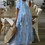 Andrea | Vestido Impresso com Decote em V