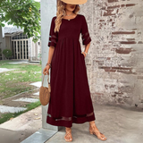Aubrey™ – Vestido Midi em Betão Figurativo com Cobertura de Barriga