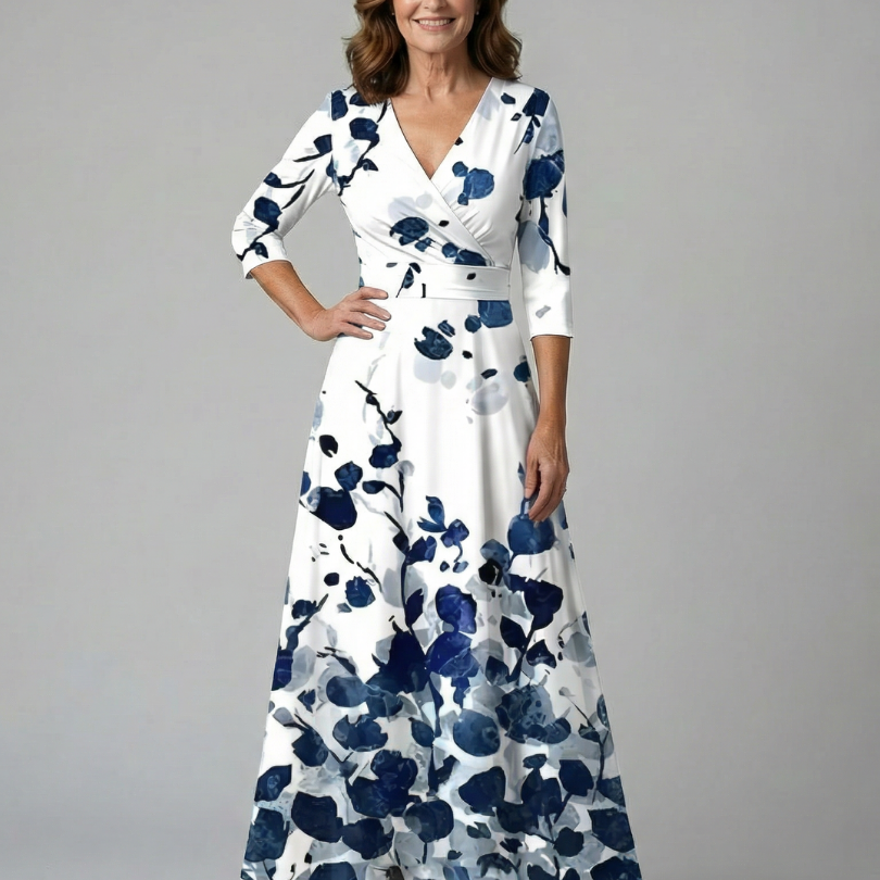 Celine | Vestido Midi com Decote Cruzado