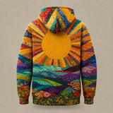 Ryleth | Sunburst Print Y2K Hoodie