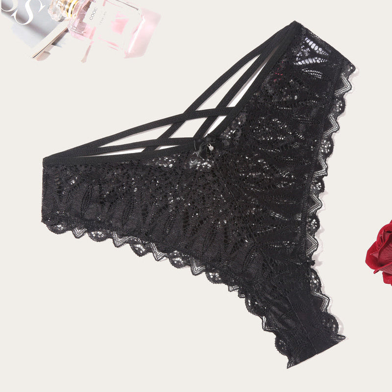 Cheeky Panties Lace Criss Cross Underwear