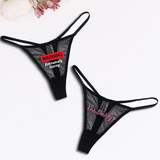 Low Rise T-back Mesh Panties