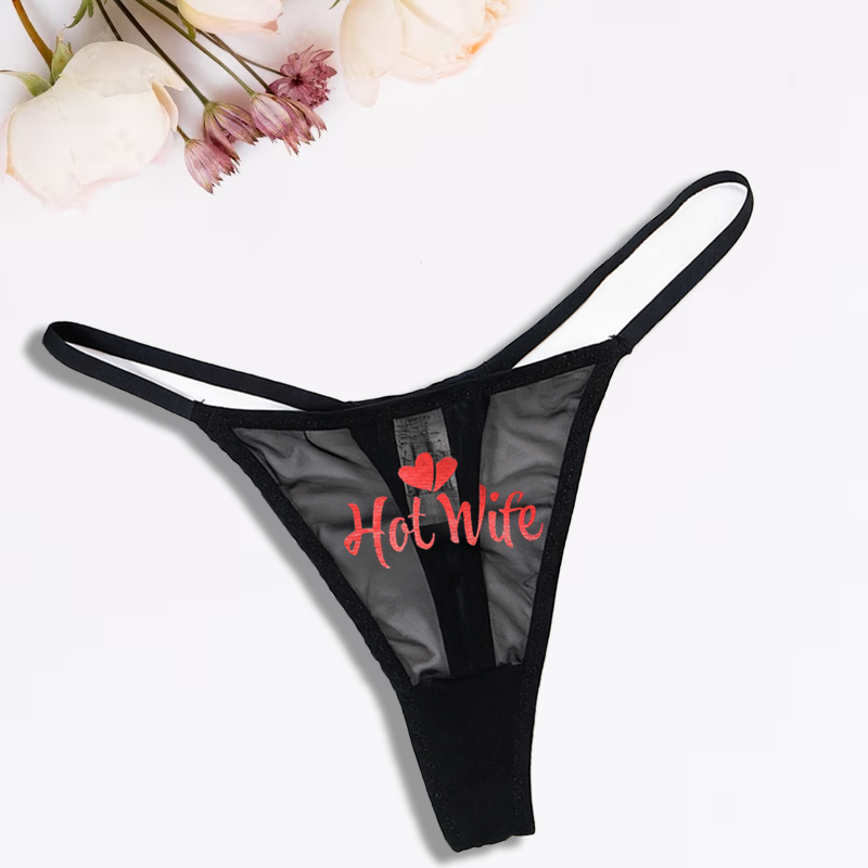Low Rise T-back Mesh Panties