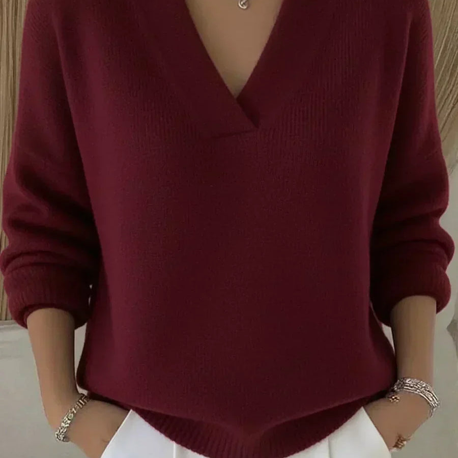 Vivelle™ | Camisola de Corte Solto com Decote em V