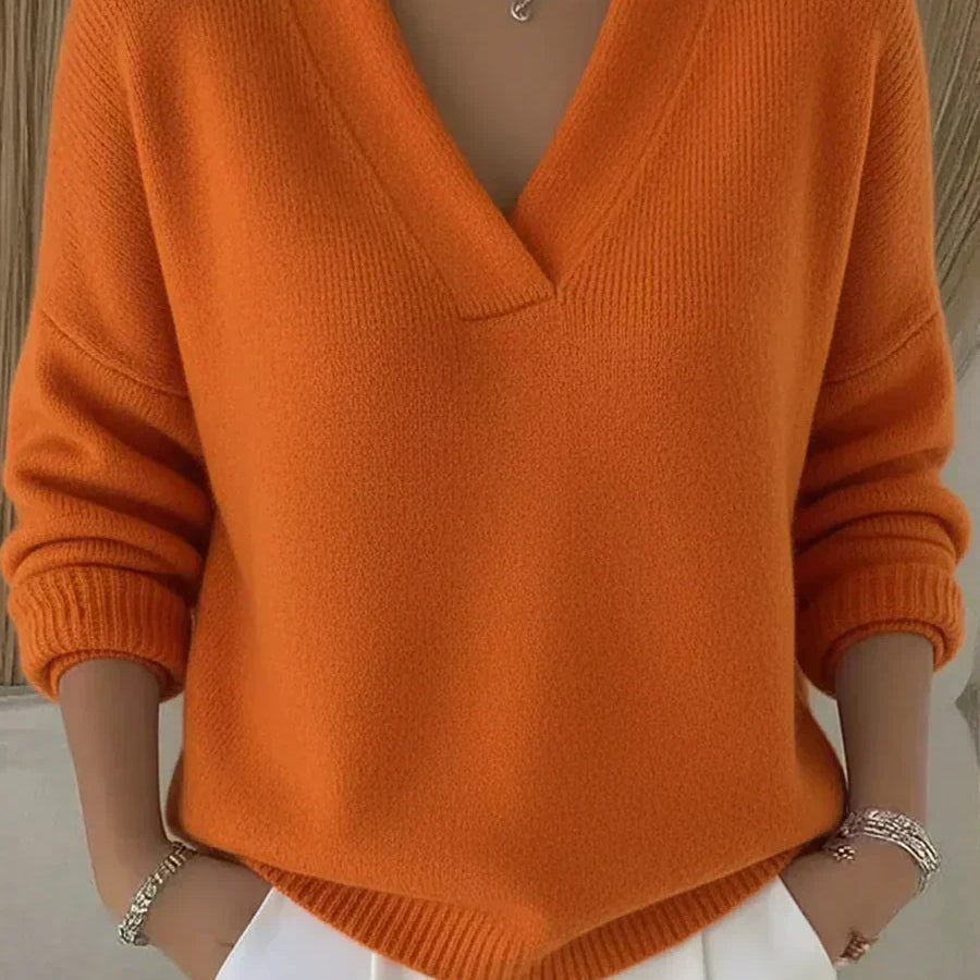 Vivelle™ | Camisola de Corte Solto com Decote em V