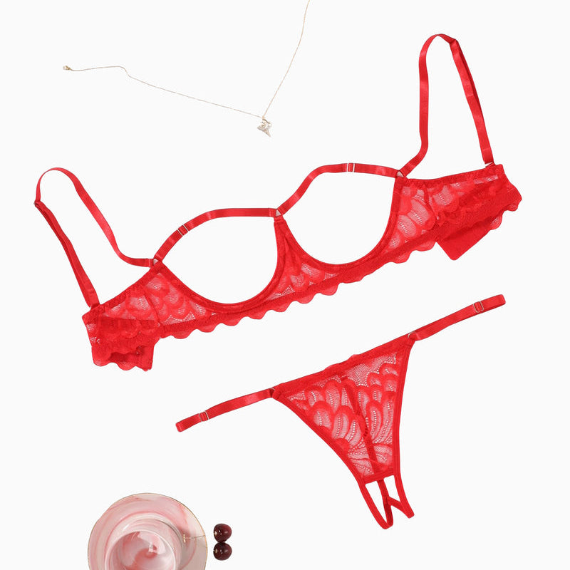 Bra and Panty 2 Piece Lace Lingerie Set