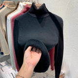 Camisola de Gola Alta em Pelúcia