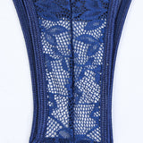 Criss Side Tie Sheer Floral Lace Bodysuits