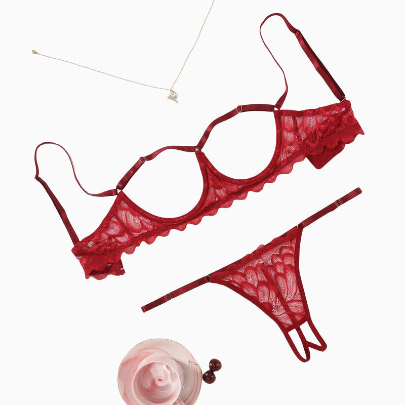 Bra and Panty 2 Piece Lace Lingerie Set