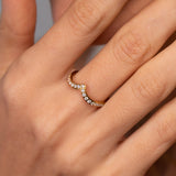 Anel Trinity Zircônia Banhado em Ouro 18K