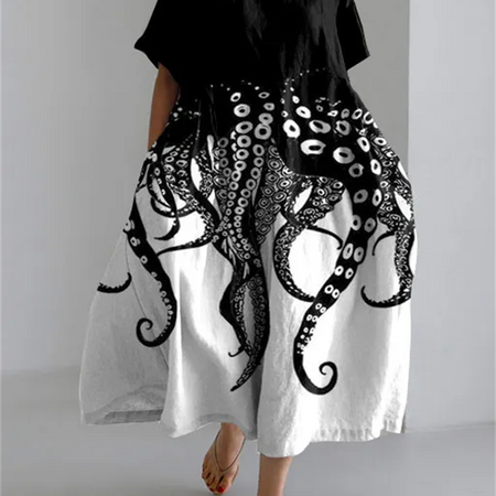 Vestido de Verão Floral Valeno