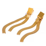 Brinco Catarina Malha Metal Banhado em Ouro 18K