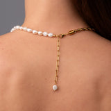 Colar Baiano Com Pérolas Banhado em Ouro 18k