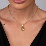 Colar Eye Banhado em Ouro 18K