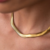 Colar Gargantilha Gaia Malha Banhado em Ouro 18k