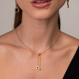 Colar Gravatinha Athenas Banhado em Ouro 18k