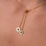 Colar Gravatinha Athenas Banhado em Ouro 18k