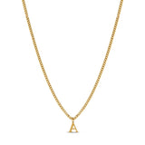 Colar Letra Inicial Chain Banhado em Ouro 18K
