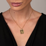 Colar Letra Inicial Modern Banhado em Ouro 18K
