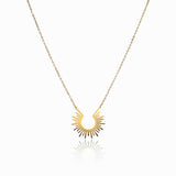 Colar Spike Pingente Banhado em Ouro 18K