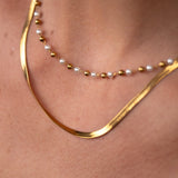 Mix de Colares Pérola Banhado em Ouro 18K
