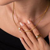 Mix Everyday Colar Duplo Banhado em Ouro 18k