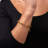 Pulseira Elos Celina Corrente Banhado em Ouro 18K