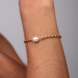 Pulseira Persia Pérola Banhado em Ouro 18k