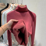 Camisola de Gola Alta em Pelúcia