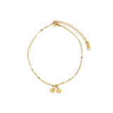 Tornozeleira Delicada Banhado em Ouro 18K